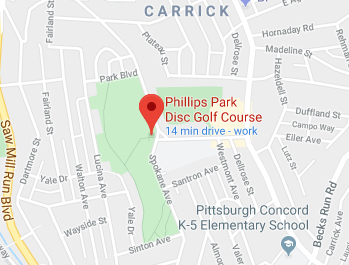 Map showing the general location of Phillips Park and the project area