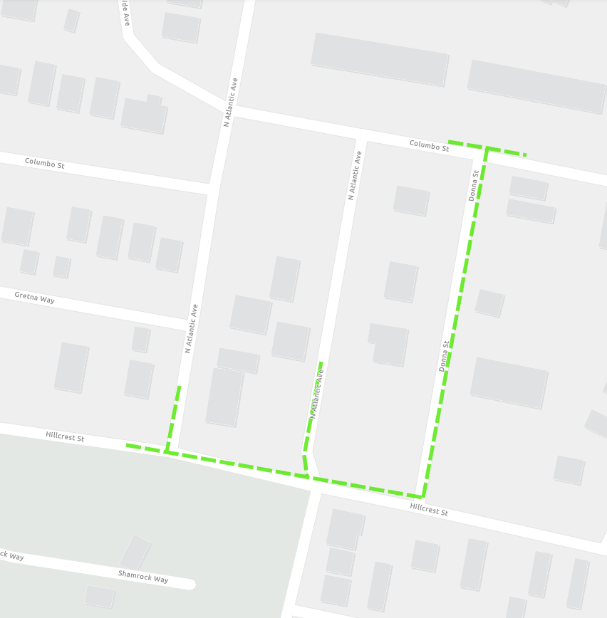 Map of the Hillcrest project within the Garfield neighborhood