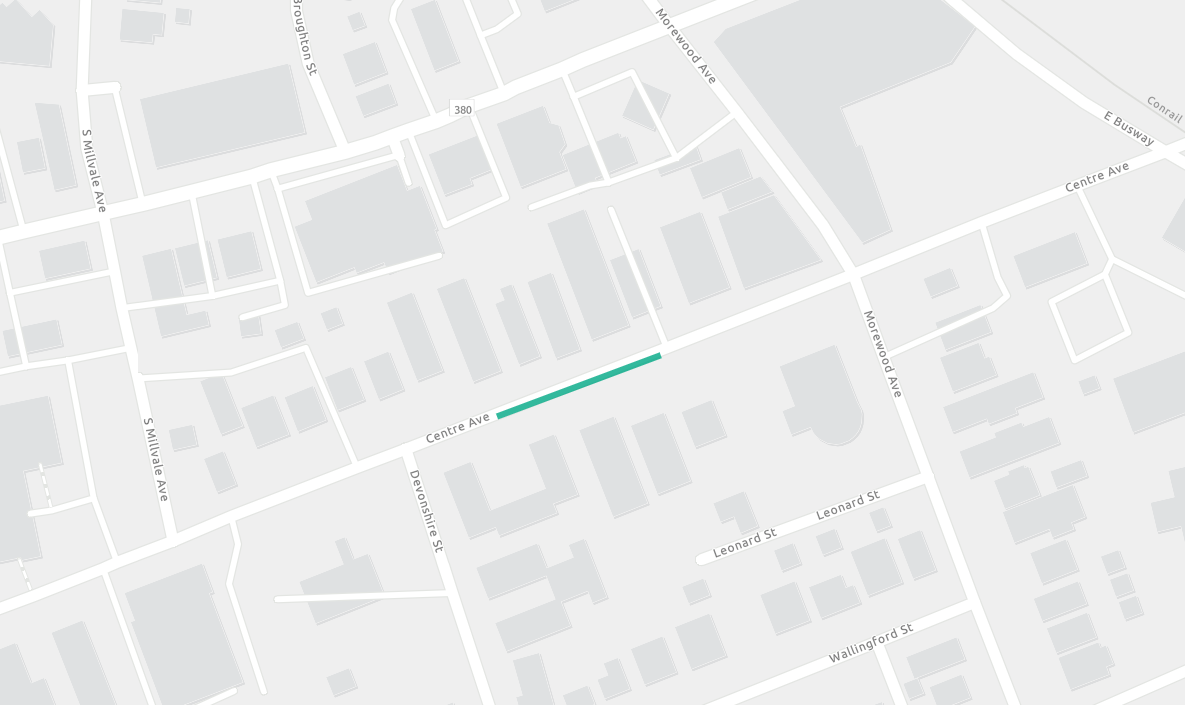 Centre Avenue Sewer Project map