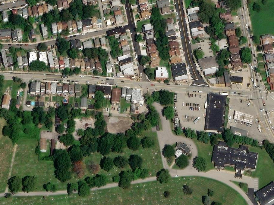 Aerial image of the neighborhood around Braywood Way