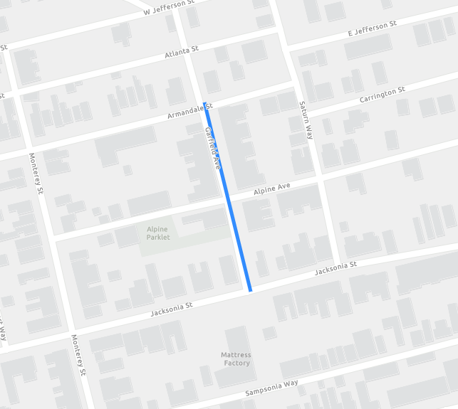 Garfield Ave relay project map