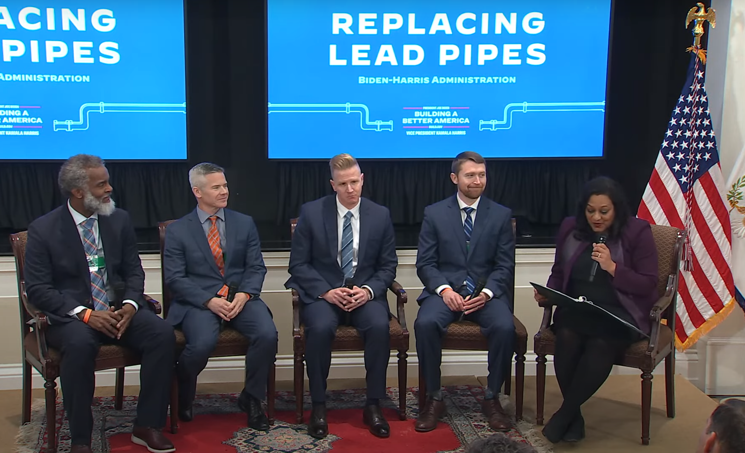 Group panel photo from White House Replacing Lead Pipes Summit