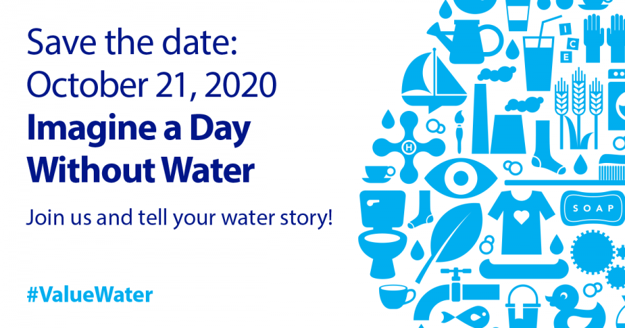 Save the date for Imagine a Day Without Water 2020