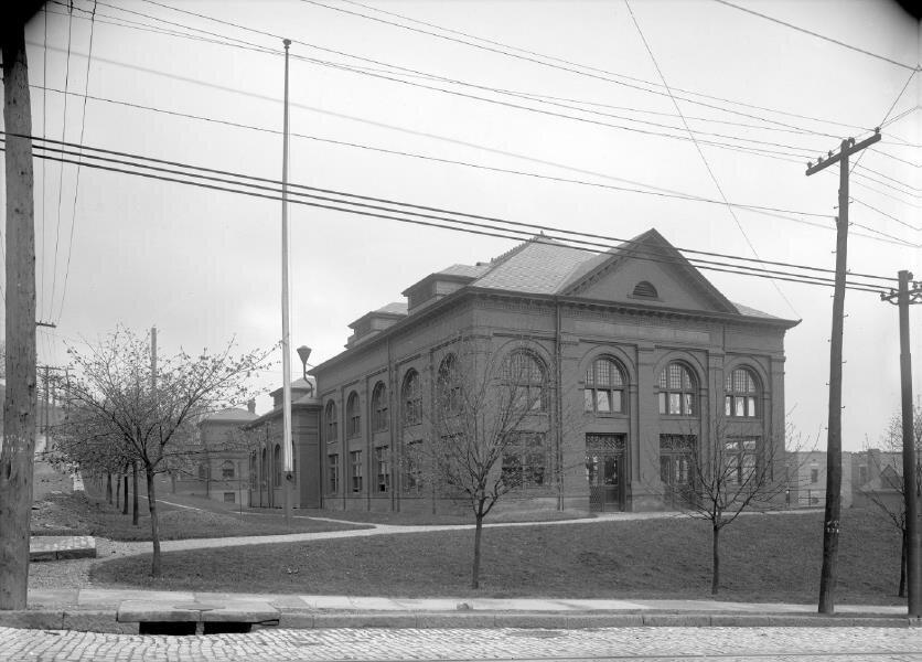 Herron Hill Pump Station shortly after construction.
