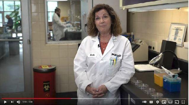 A still image of Project Manager of the Laboratory, Linda Leopold, from a new video that highlights our water testing process and the results of the 2020 Water Quality Report. 