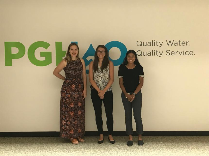 Pictured from left: Project Manager, Meghan Simek, and Associate Project Managers, Maria Natoli and Ana Flores. Not pictured: Associate Project Manager, Ryan Quinn. 