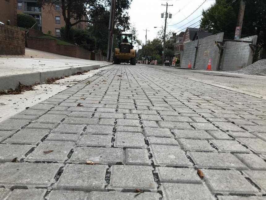A permeable paver parking lane for the Maryland Avenue Stormwater Project