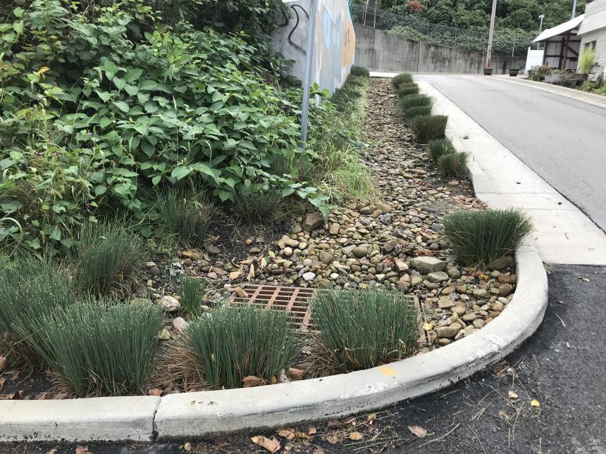 New stormwater infrastructure in the Hill District