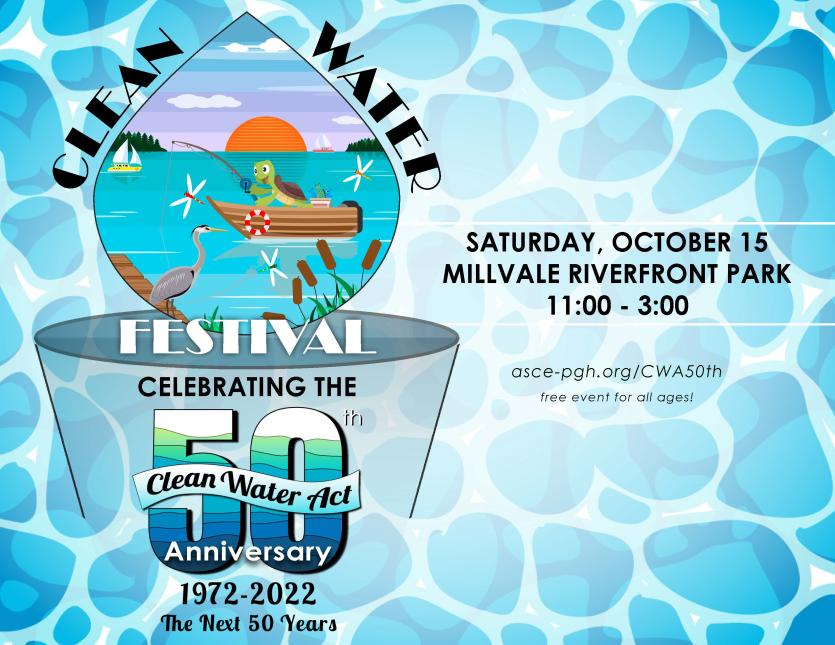 ASCE Clean Water Act Festival Millvale Flyer