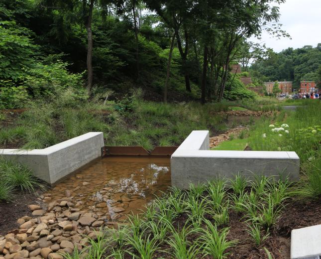 Centre and Herron Green Stormwater project located in the Upper Hill District
