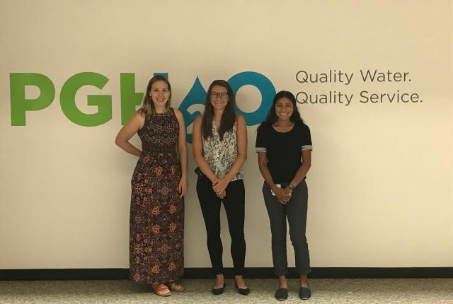 Pictured from left: Project Manager, Meghan Simek, and Associate Project Managers, Maria Natoli and Ana Flores. Not pictured: Associate Project Manager, Ryan Quinn. 