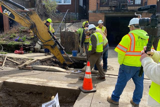 Crews complete lead service line replacement in Highland Park