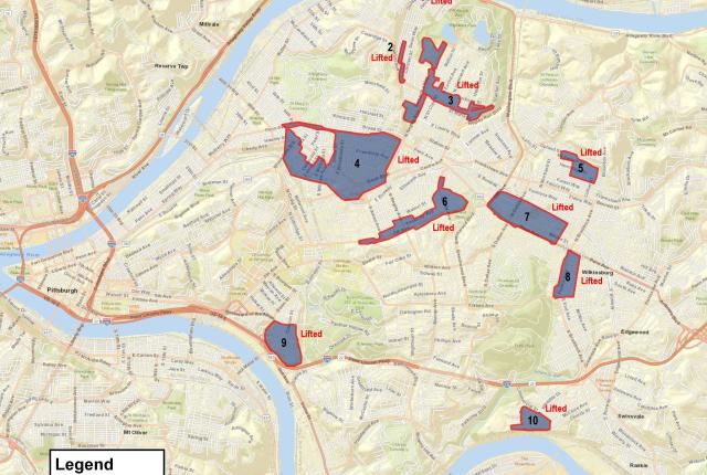 Map of Boil Water Advisory Areas Lifted 02 15 2023